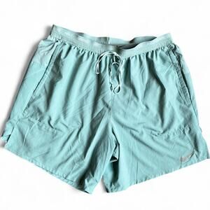 Nike dri fit turquoise green shorts
